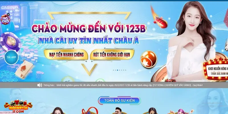 Nhà cái 123B có vô số ưu điểm đáng chú ý 